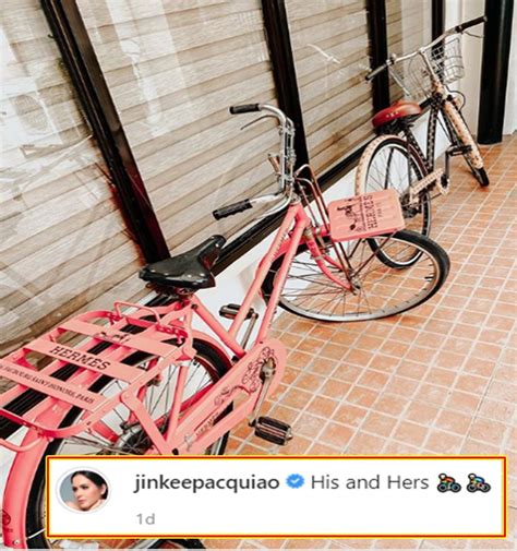 hermes bike of jinkee pacquiao|jinkee Pacquiao style.